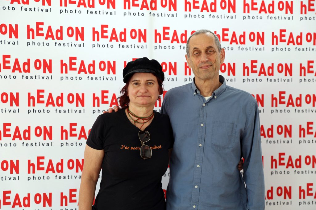 Anastasia Trahanas with Moshe Rosenzveig(founder and creative director of Head On photo festival
